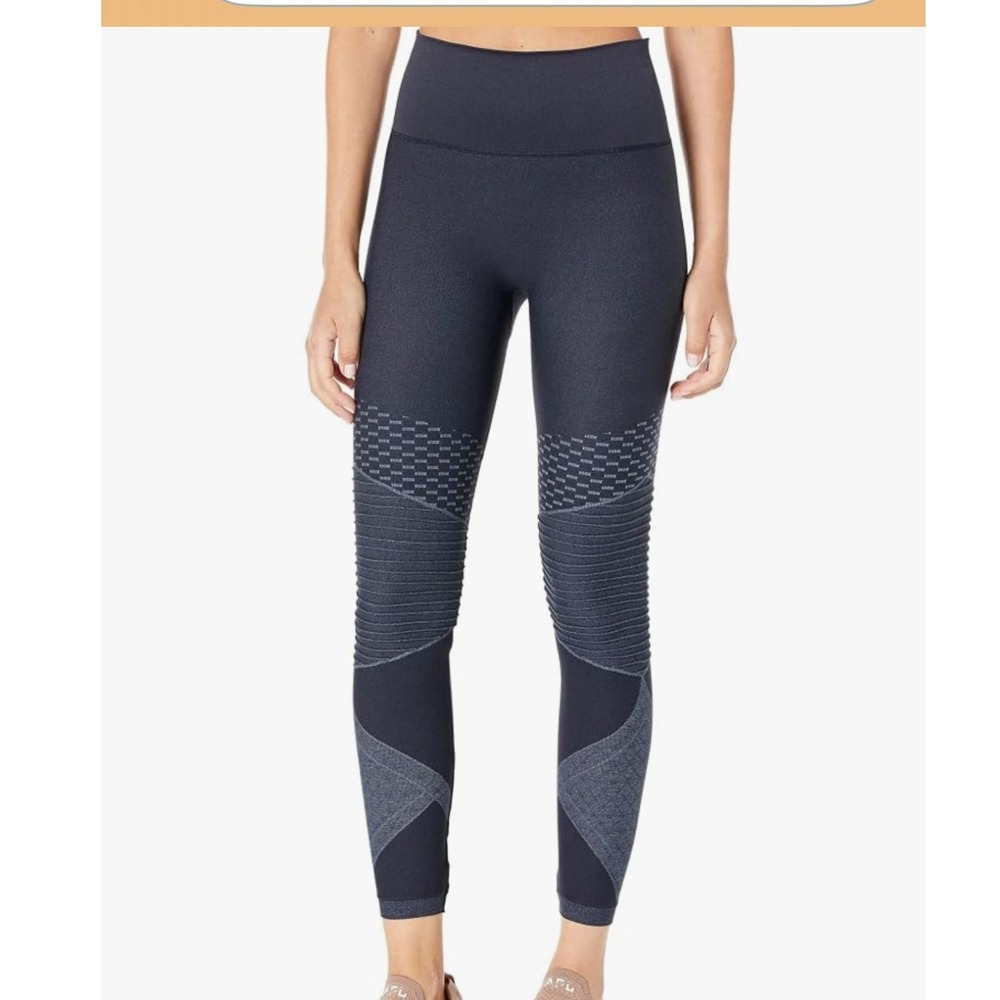Spanx Seamless Look At Me Now Leggings Indigo High Waist Tummy Control Large NEW